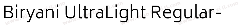 Biryani UltraLight Regular字体转换